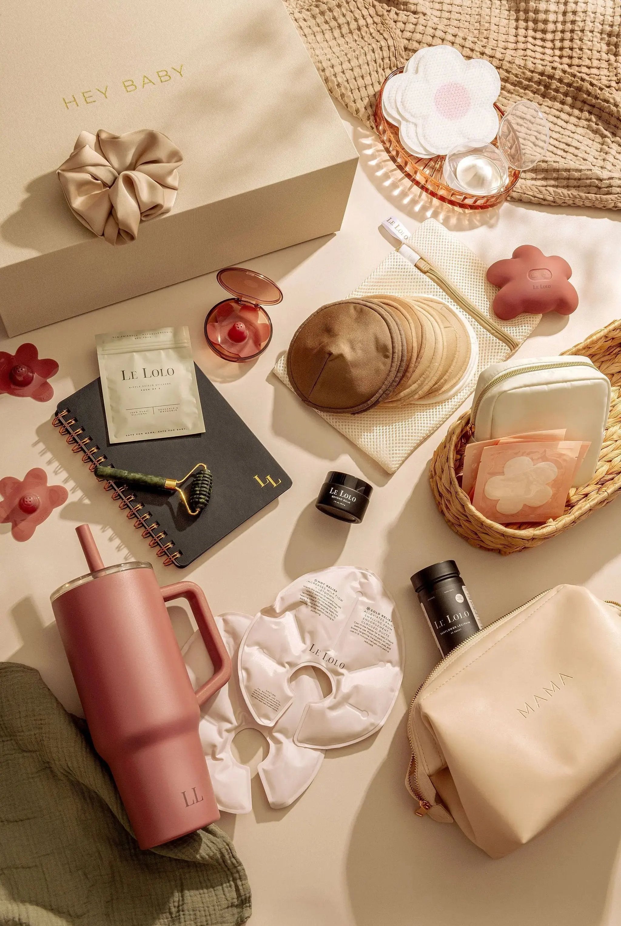 The Ultimate Breastfeeding Set in Mauve Le Lolo