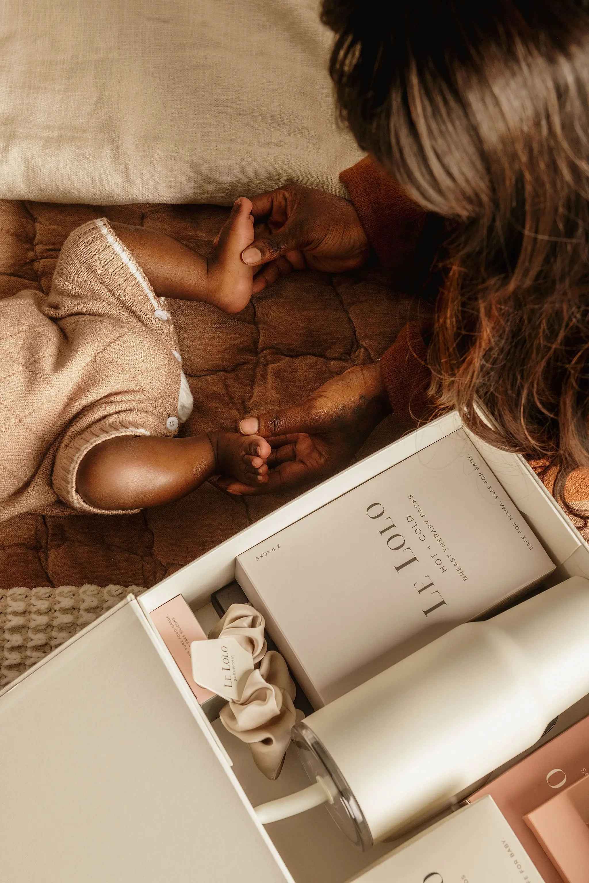 Linen Memory Box for Baby