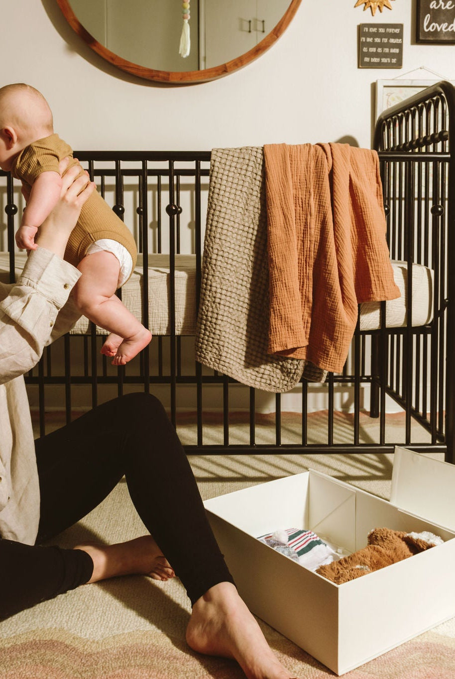 Linen Baby Keepsake Box Le Lolo