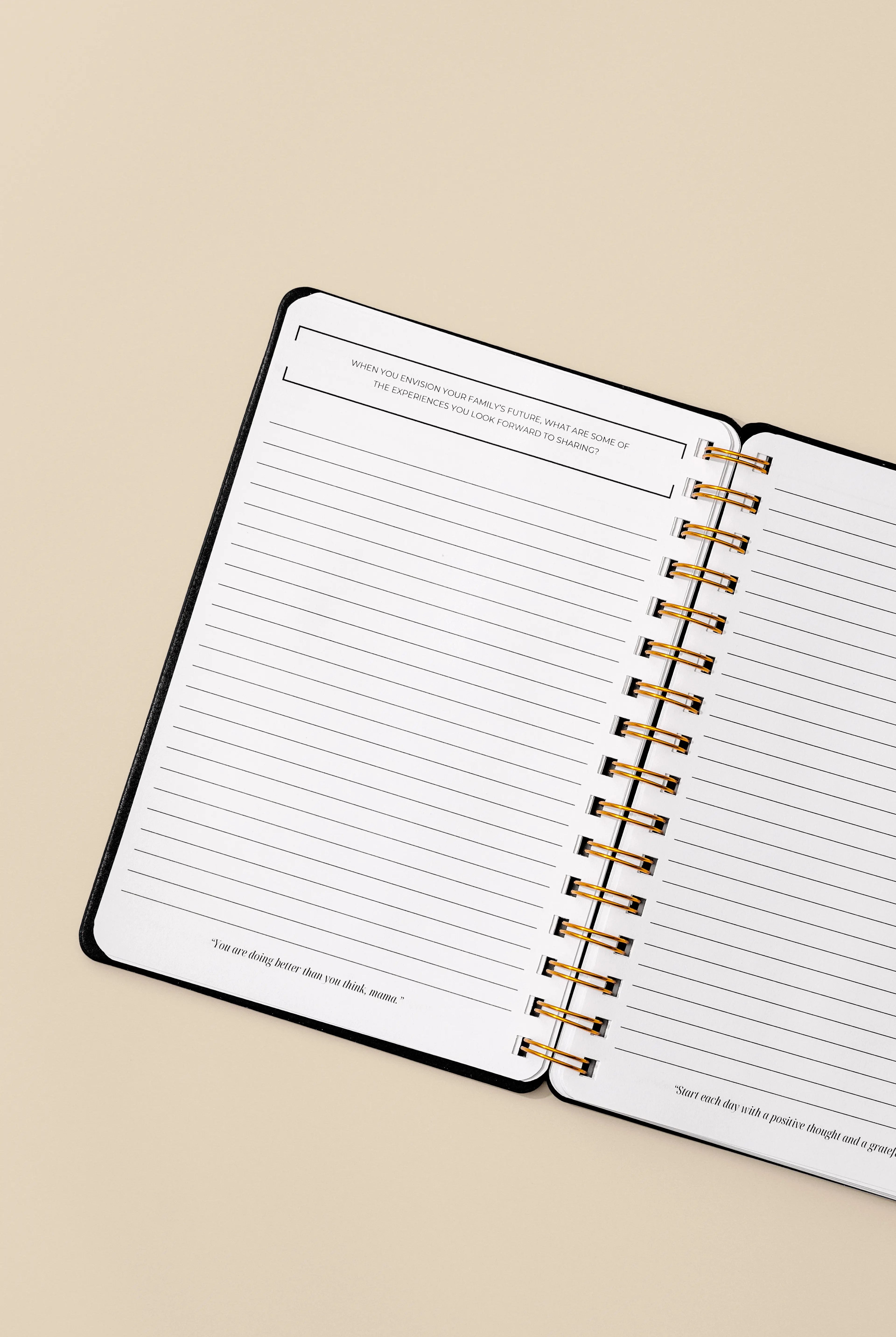 Postpartum journal – mindful self-care and wellness tracker for new moms