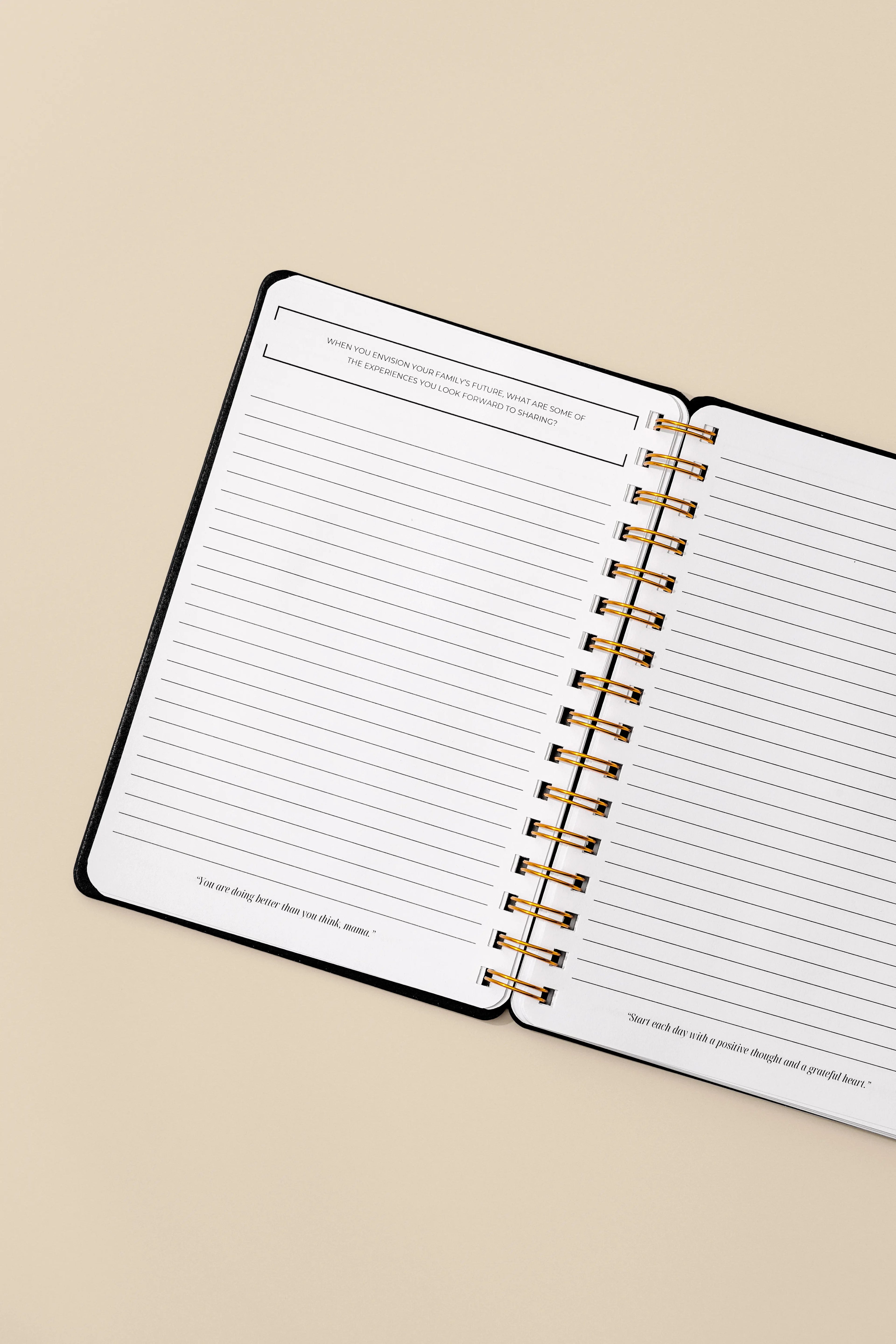 Postpartum journal – mindful self-care and wellness tracker for new moms