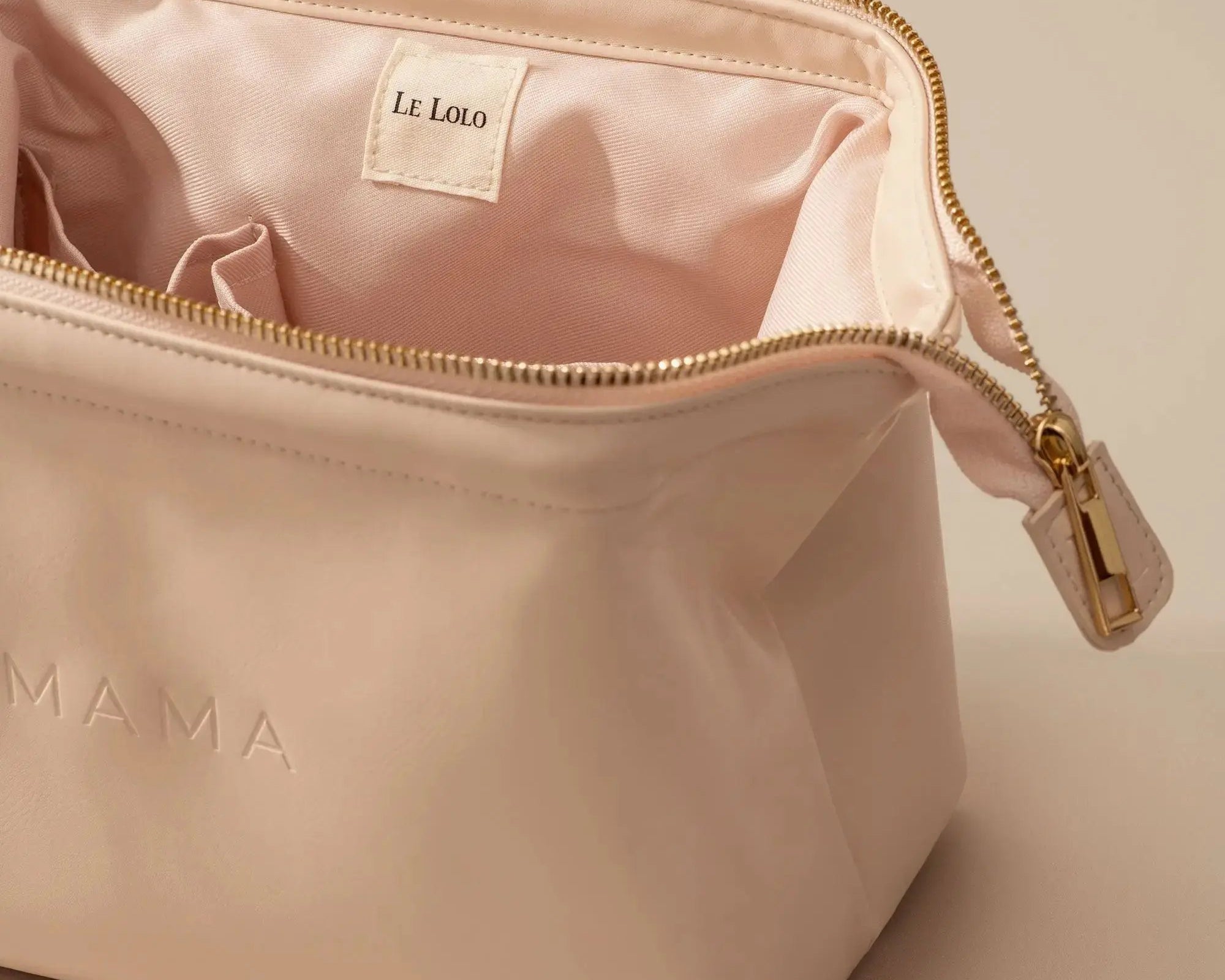 Stylish leather diaper bag pouch – travel-friendly carrying bag for mothers