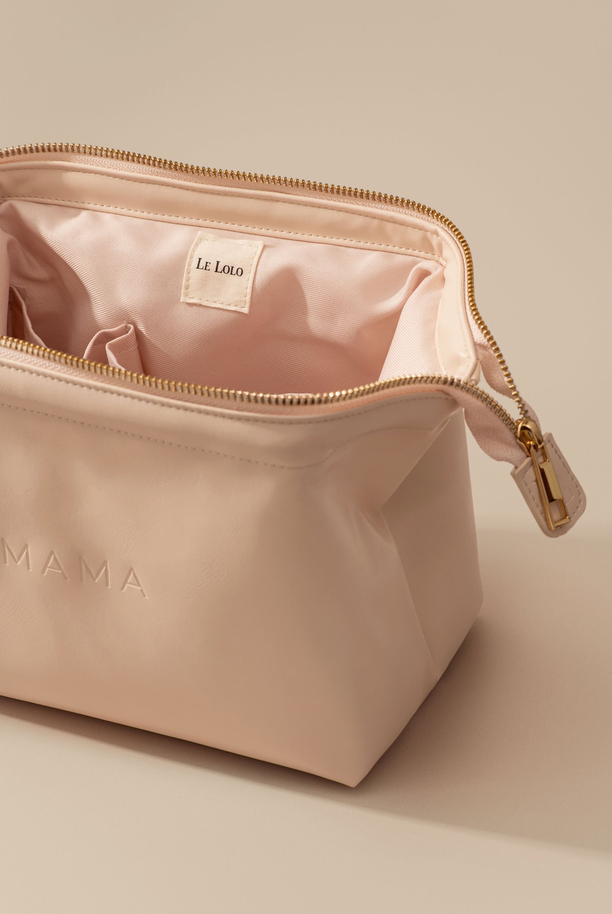 Stylish leather diaper bag pouch – travel-friendly carrying bag for mothers