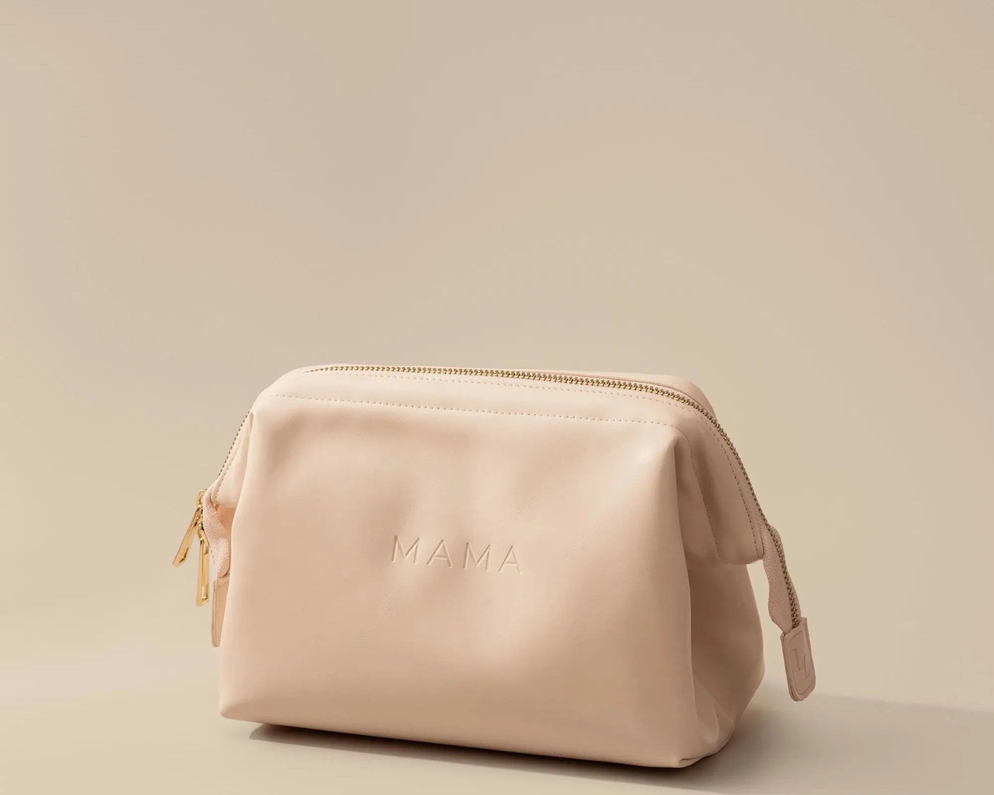 Leather mama carrying bag – waterproof diaper pouch and baby essentials organizer for new moms by Le Lolo