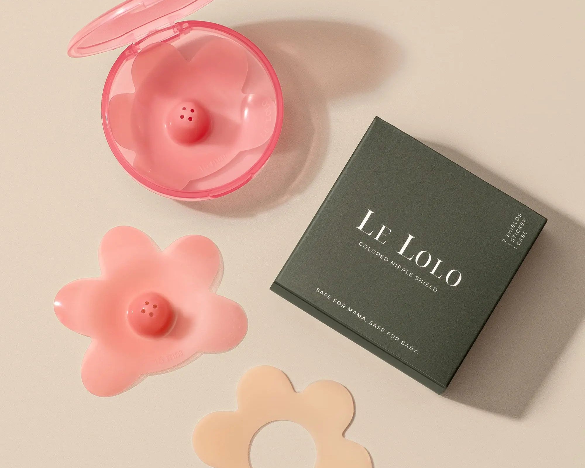 Colored nipple shield – soft silicone nipple protector for breastfeeding moms by Le Lolo