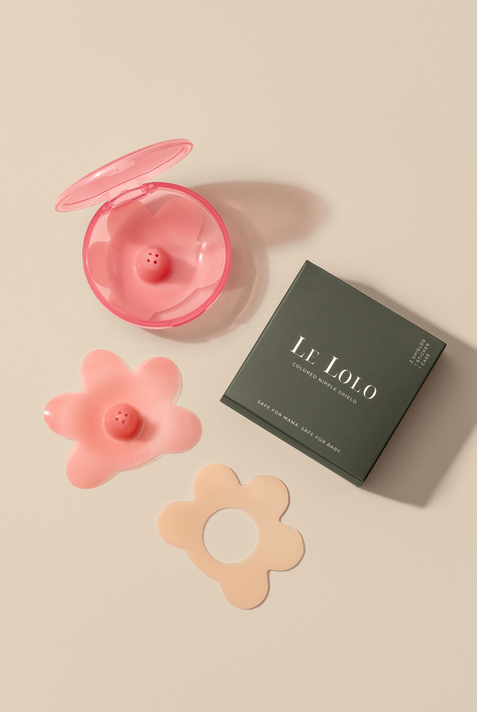 Colored nipple shield – soft silicone nipple protector for breastfeeding moms by Le Lolo