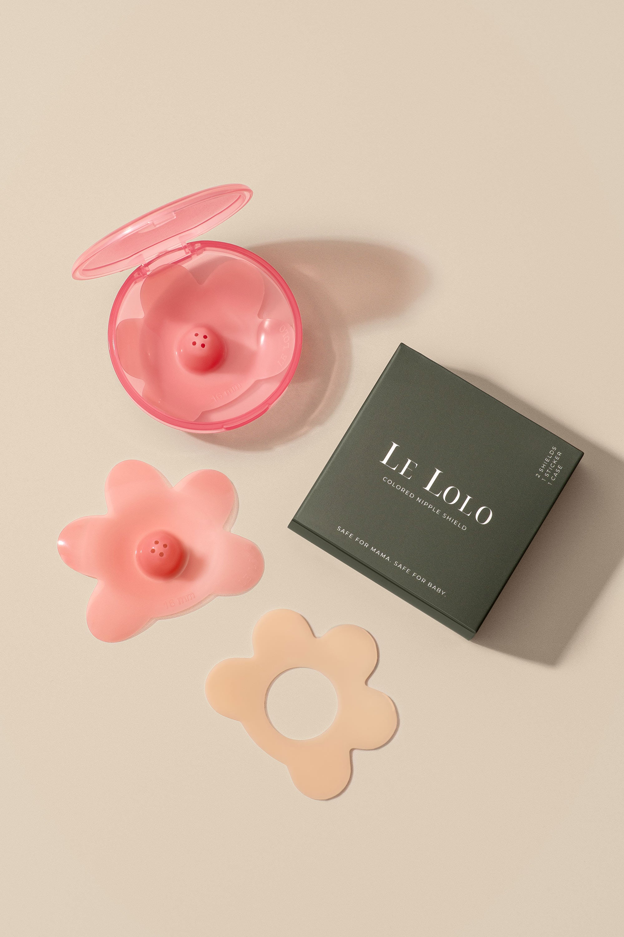 Colored nipple shield – soft silicone nipple protector for breastfeeding moms by Le Lolo