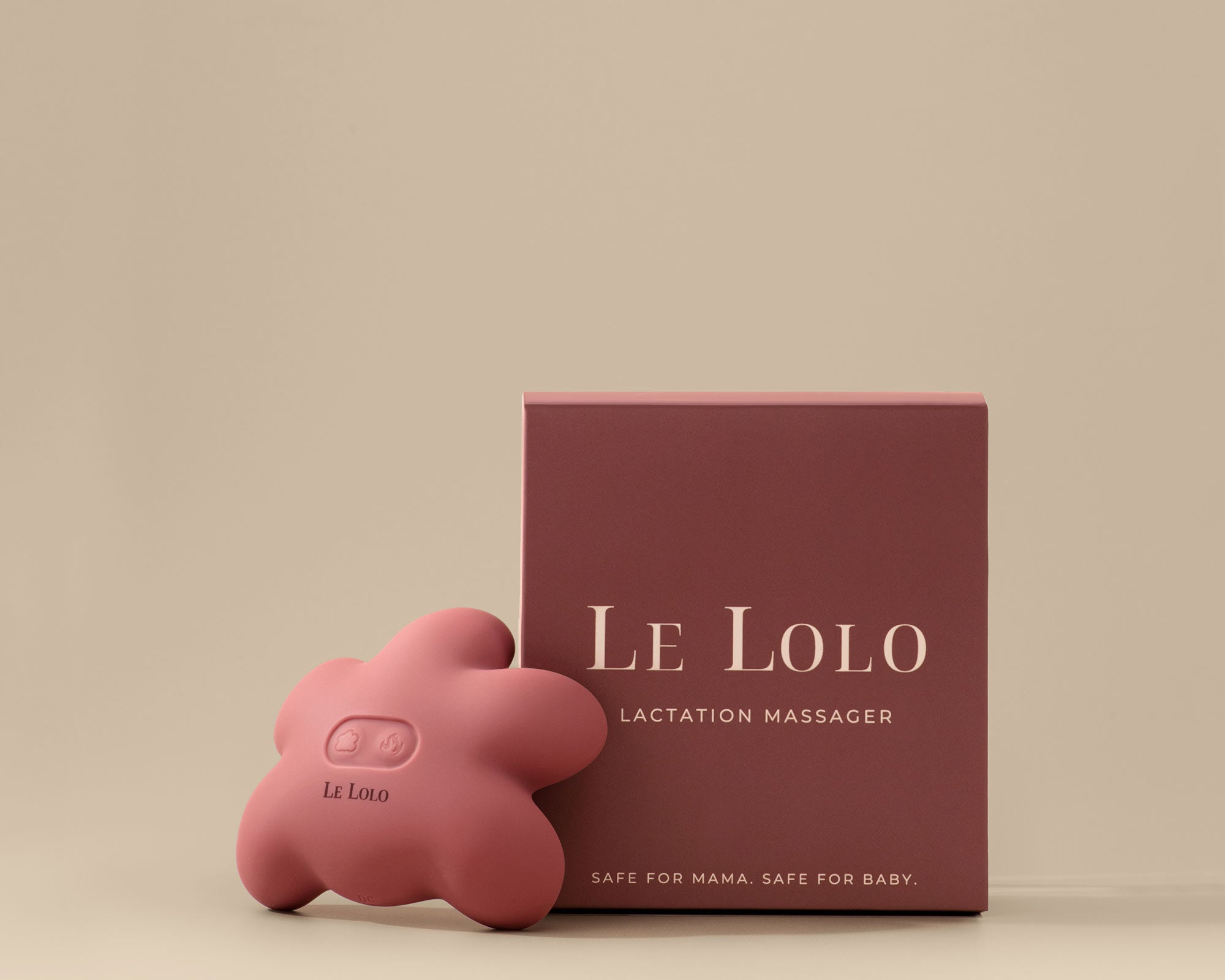 Portable silicone lactation massager – breast massager for letdown, milk flow, and clogged duct relief for new moms by Le Lolo