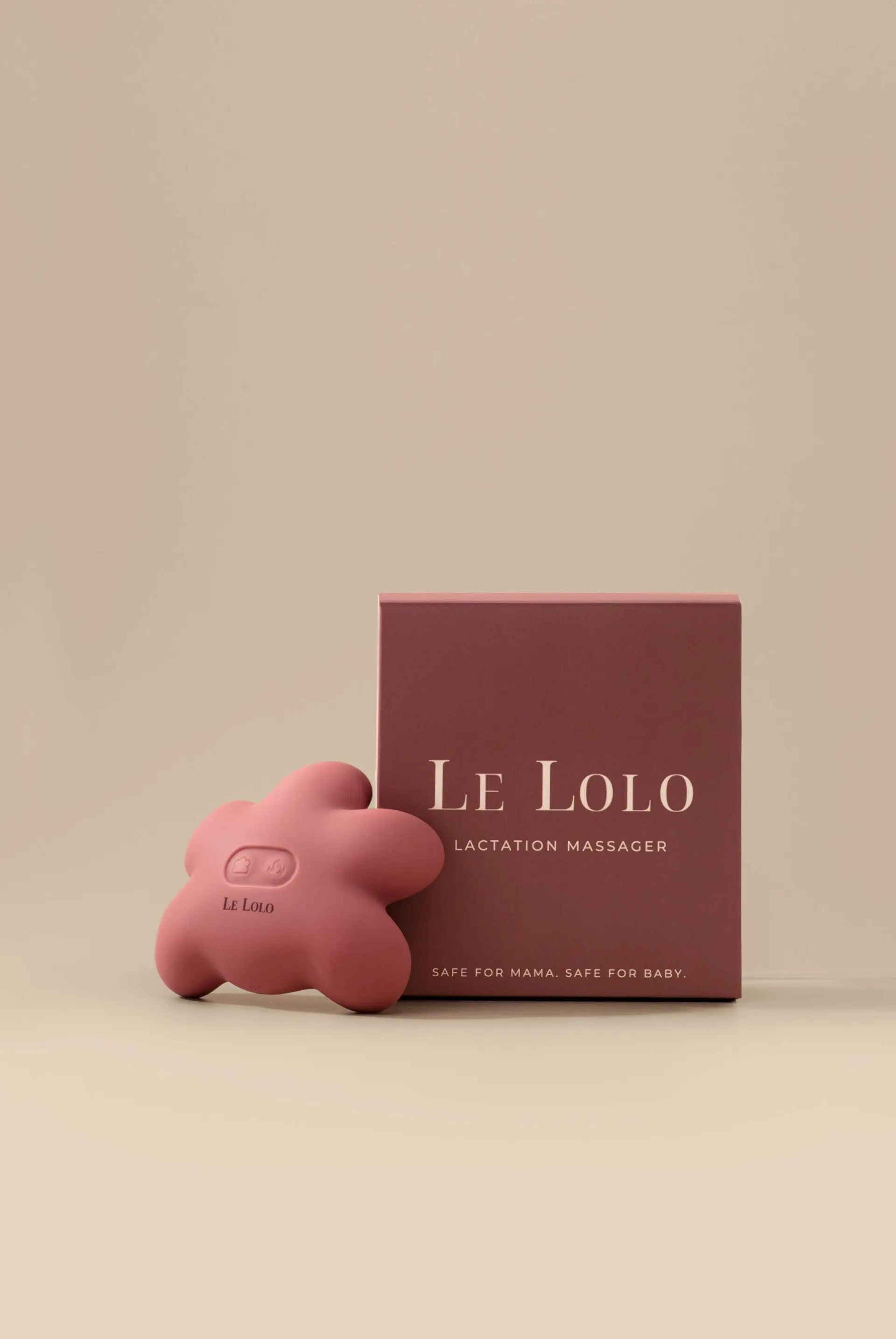 Portable silicone lactation massager – breast massager for letdown, milk flow, and clogged duct relief for new moms by Le Lolo