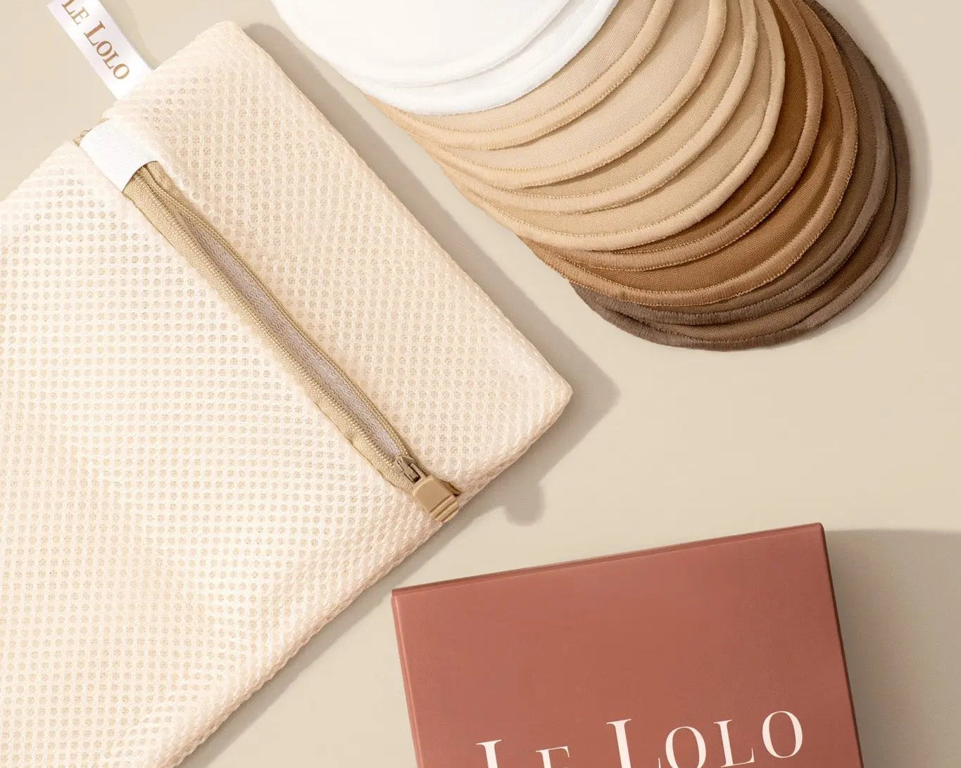 Reusable nursing pads – organic bamboo washable breast pads for new moms by Le Lolo