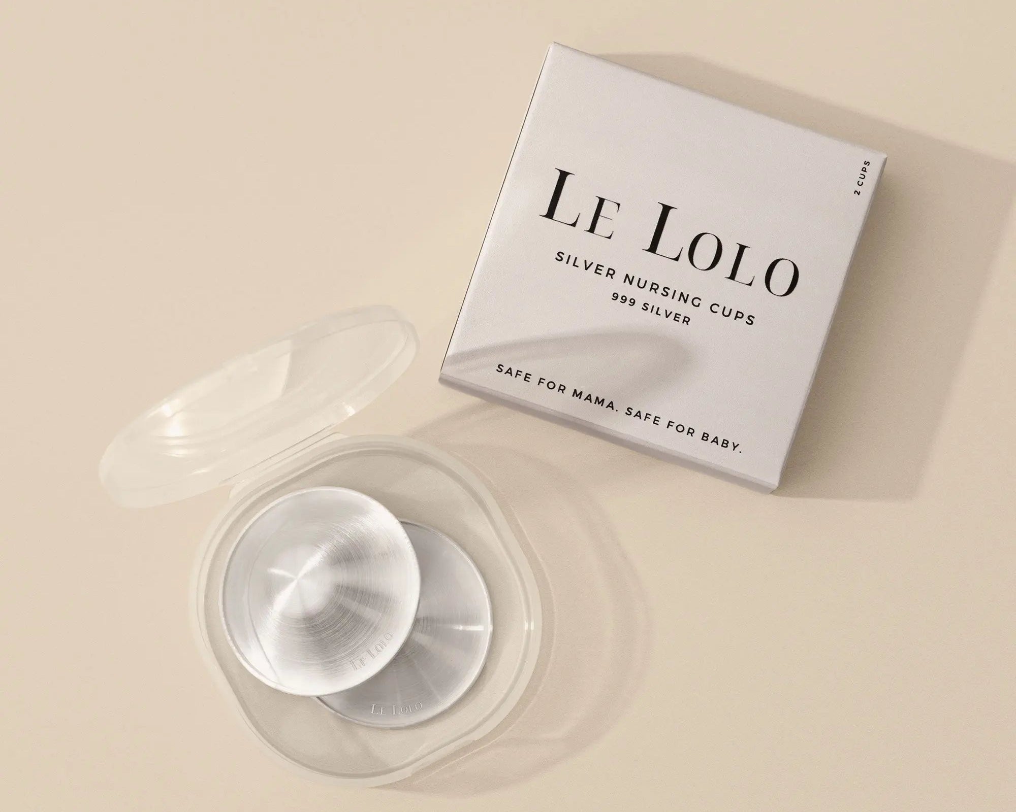999 silver nursing cups – pure silver nipple protectors for new moms by Le Lolo