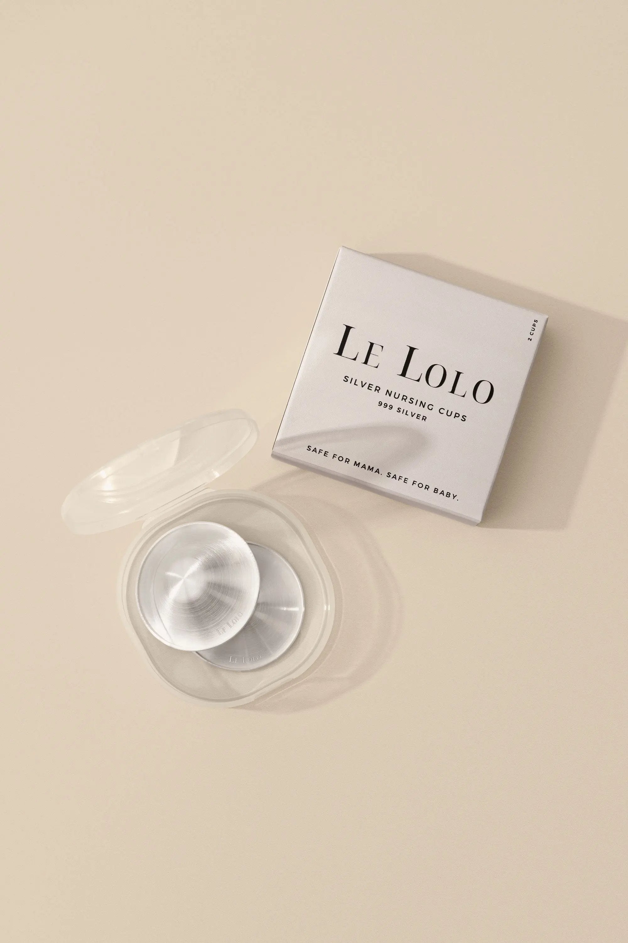 999 silver nursing cups – pure silver nipple protectors for new moms by Le Lolo