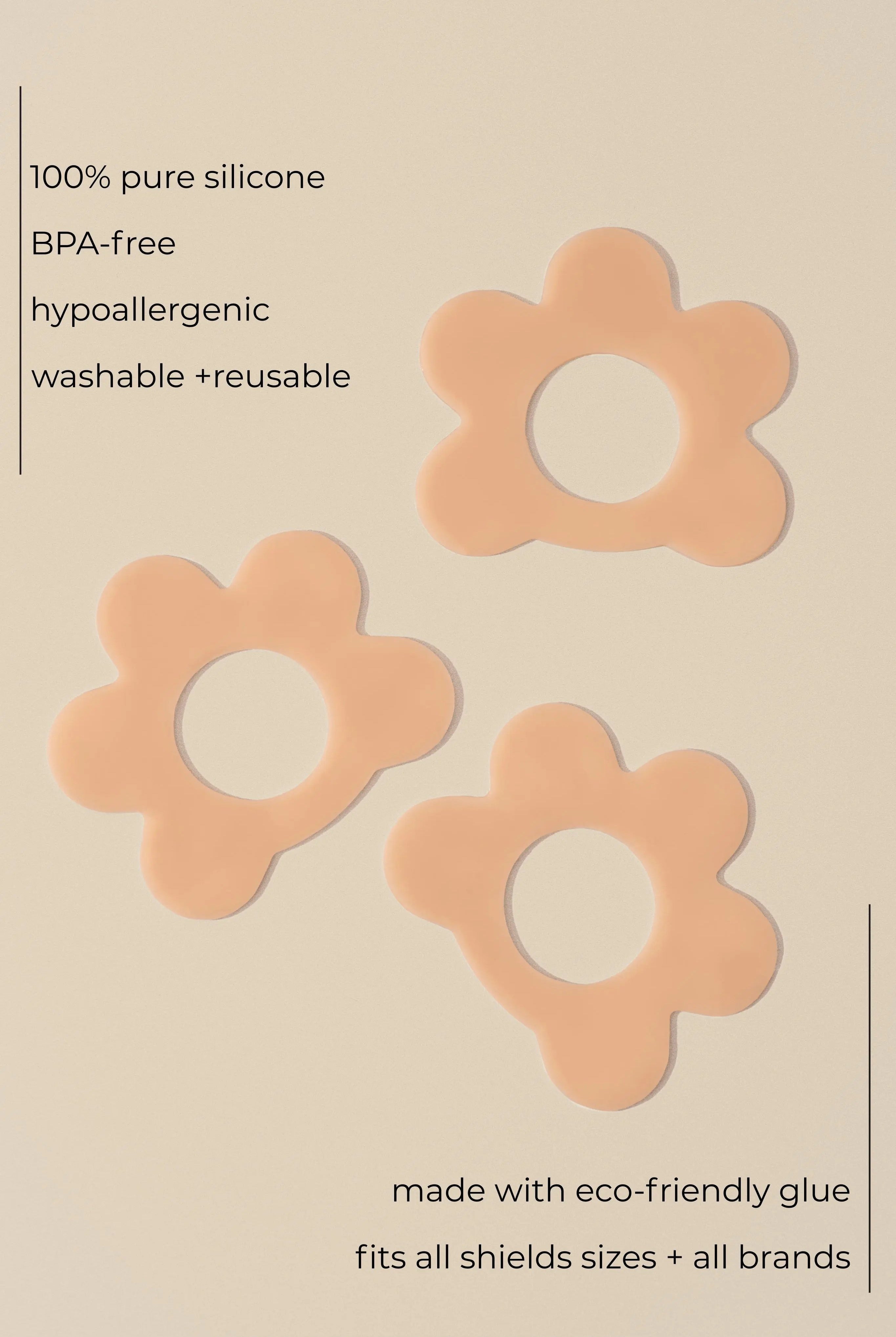 Protective nipple shield stickers for sore nipples and new mom comfort