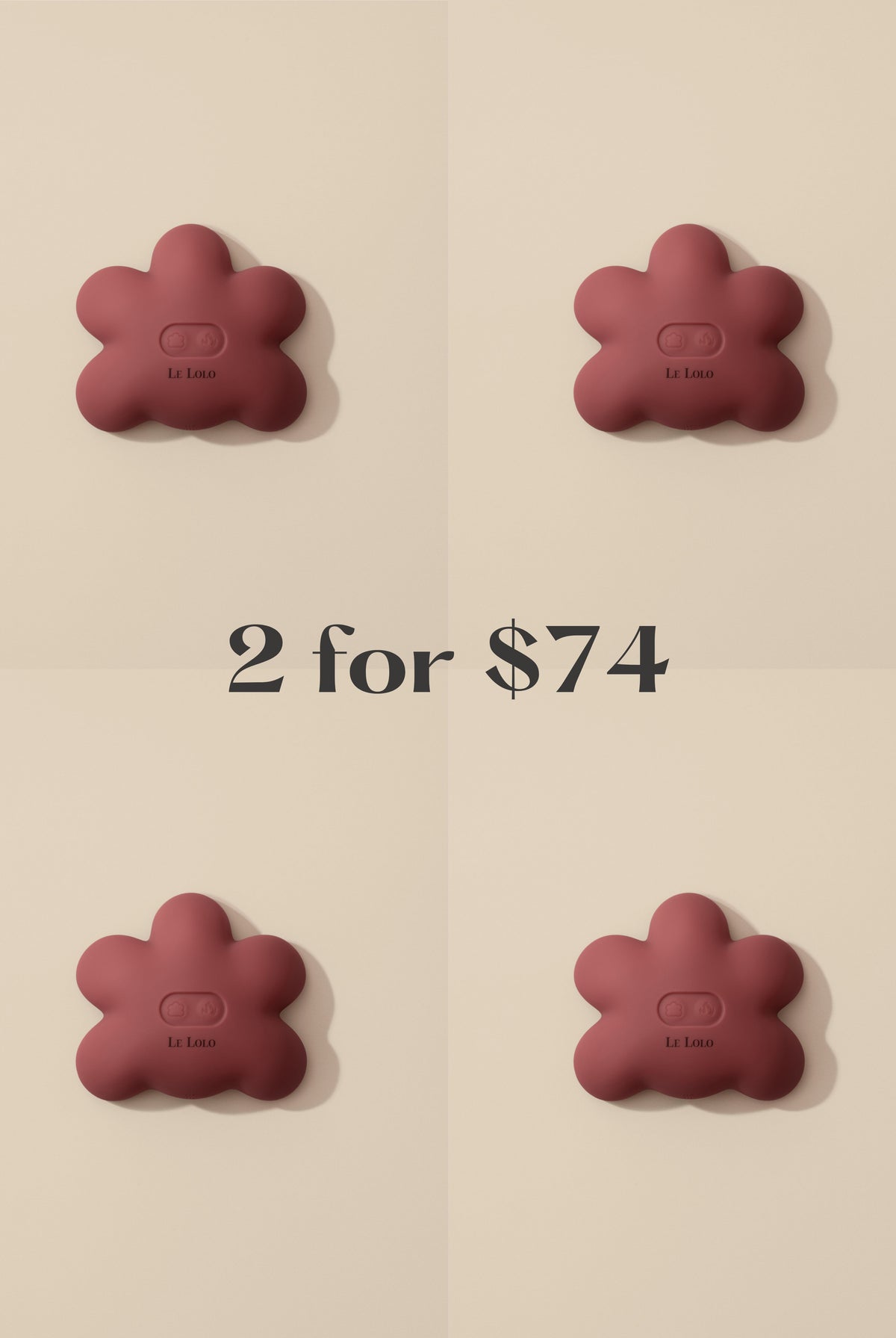 Silicone breast massager with heat and vibration settings