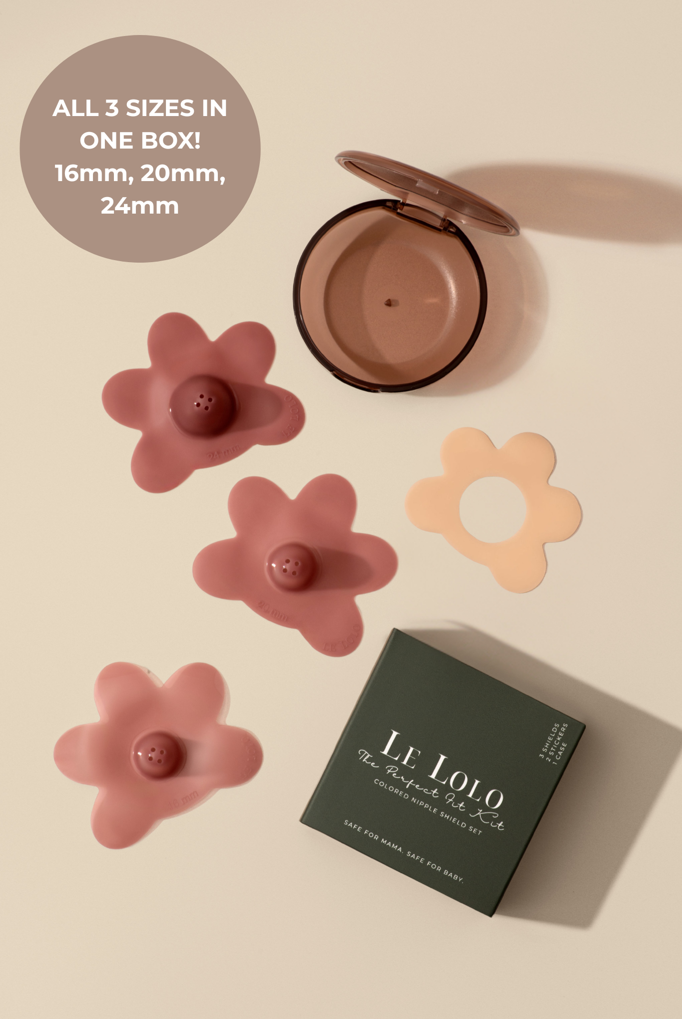 Le Lolo nipple protector while using a nipple shield for breastfeeding