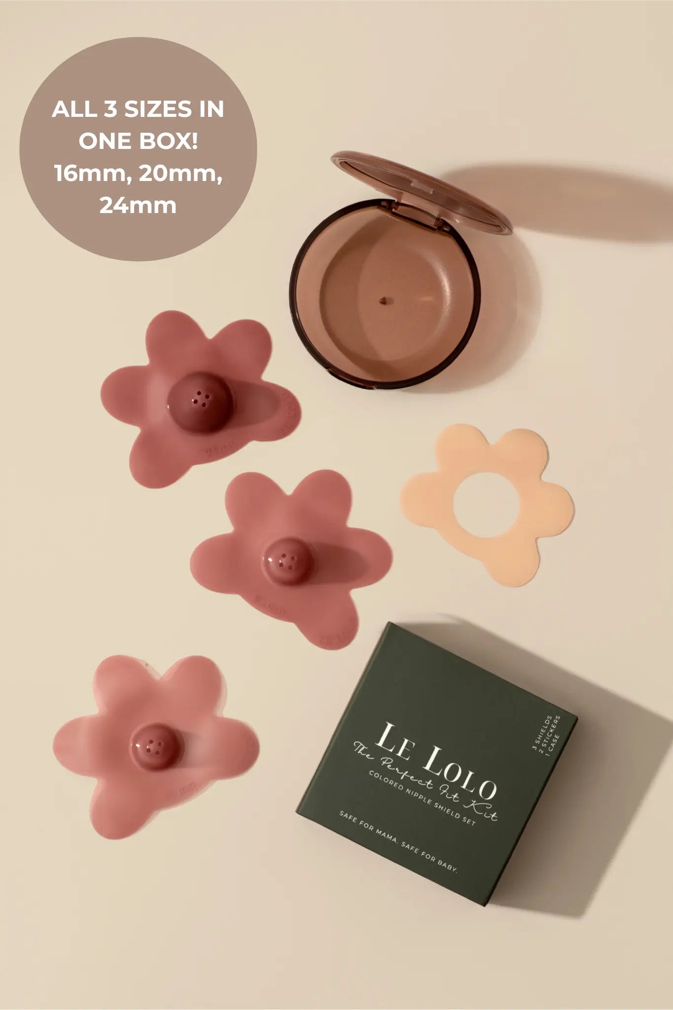 Le Lolo nipple protector while using a nipple shield for breastfeeding