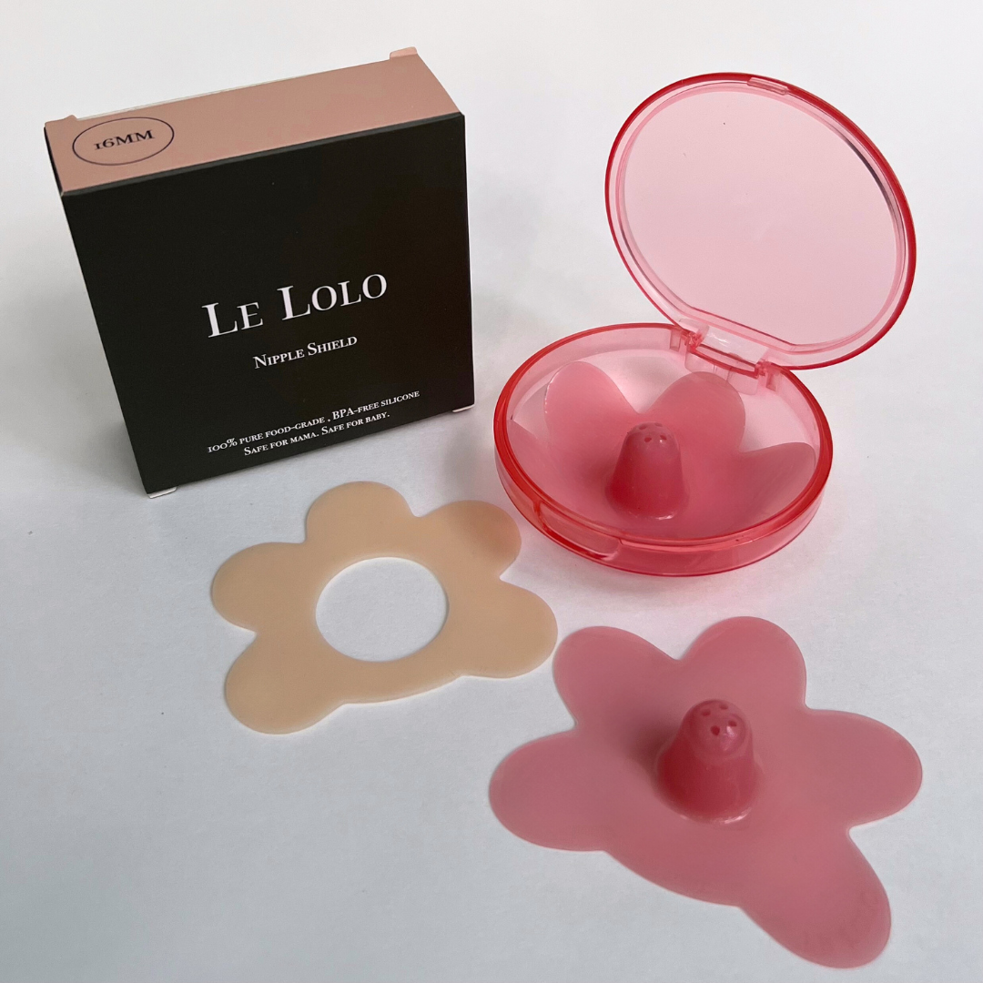 Blush Le Lolo Nipple Shield with sticker