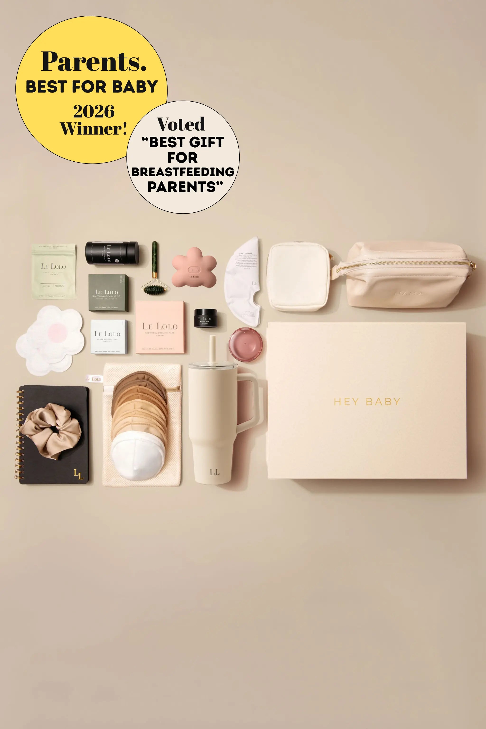 Complete breastfeeding set for new moms with essential nursing accessories