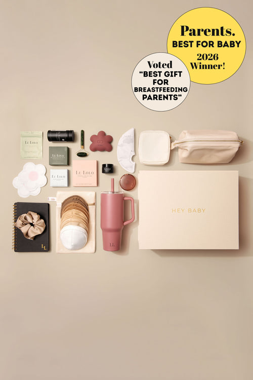 Collection of Le Lolo baby products voted 'Best Gift for Breastfeeding Parents' award by Parents Magazine