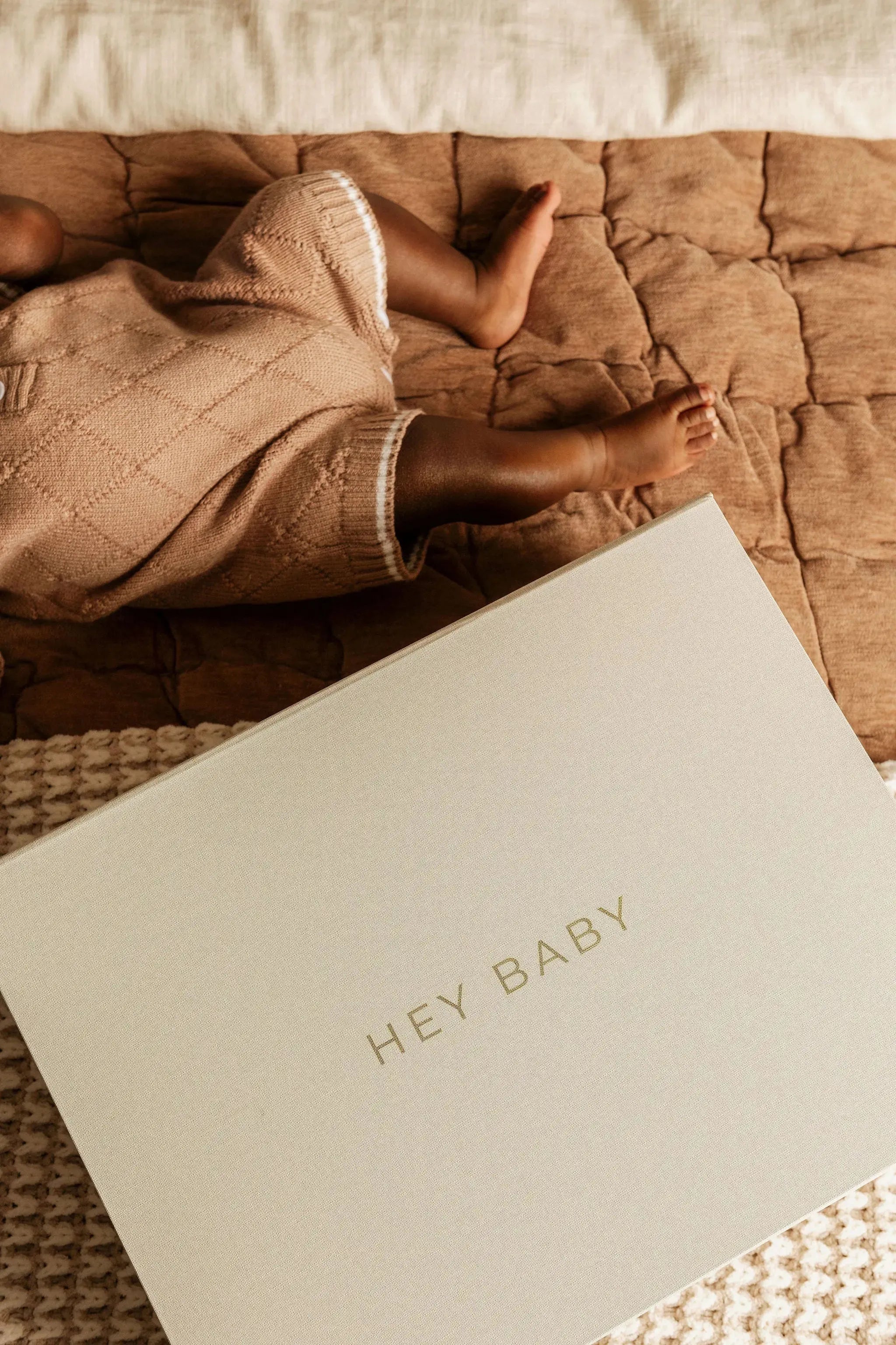 Linen Baby Keepsake Box Le Lolo