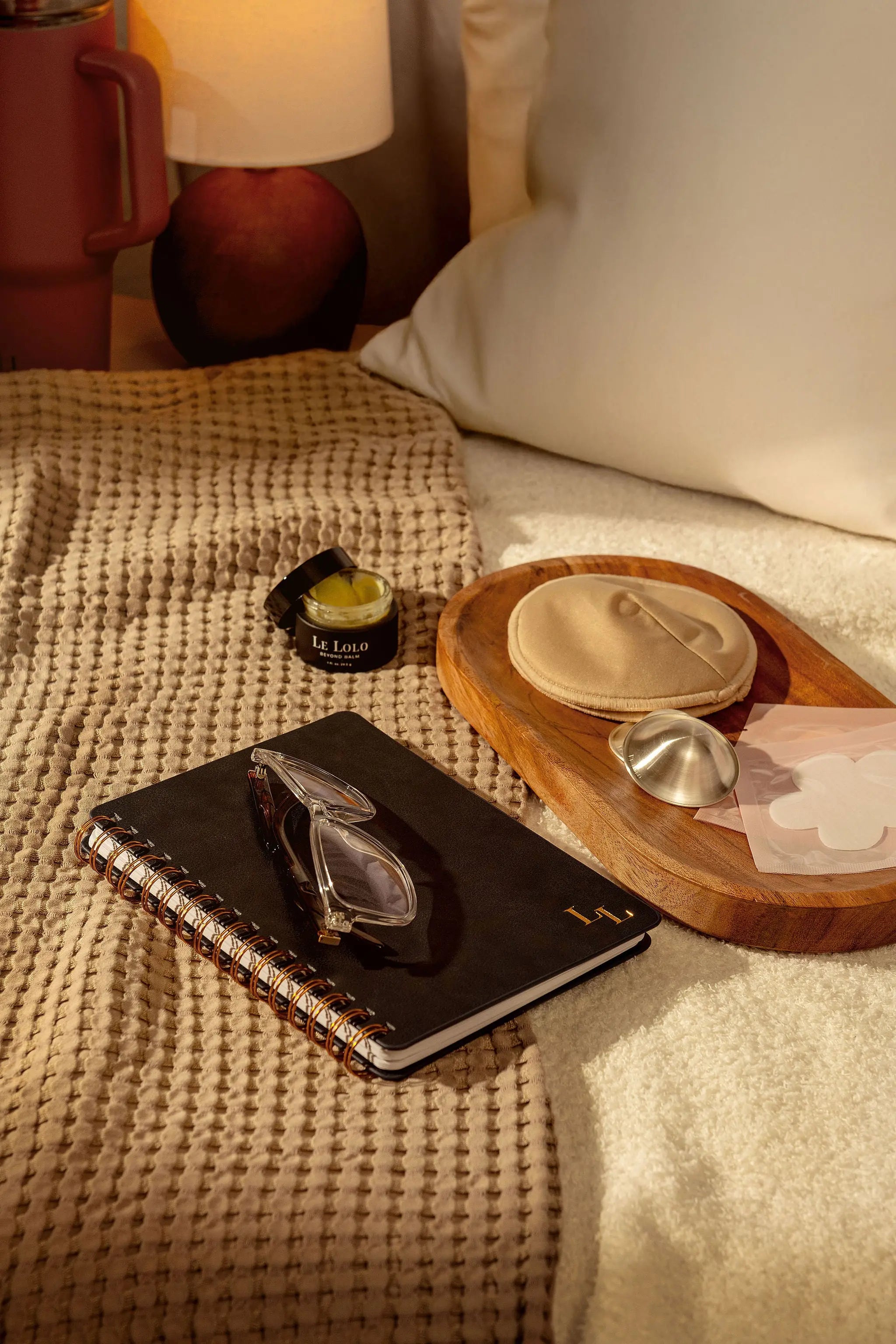 Daily journal with prompts for new moms