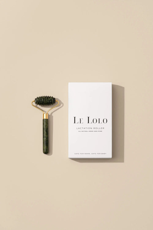 Green jade lactation roller for breast massage