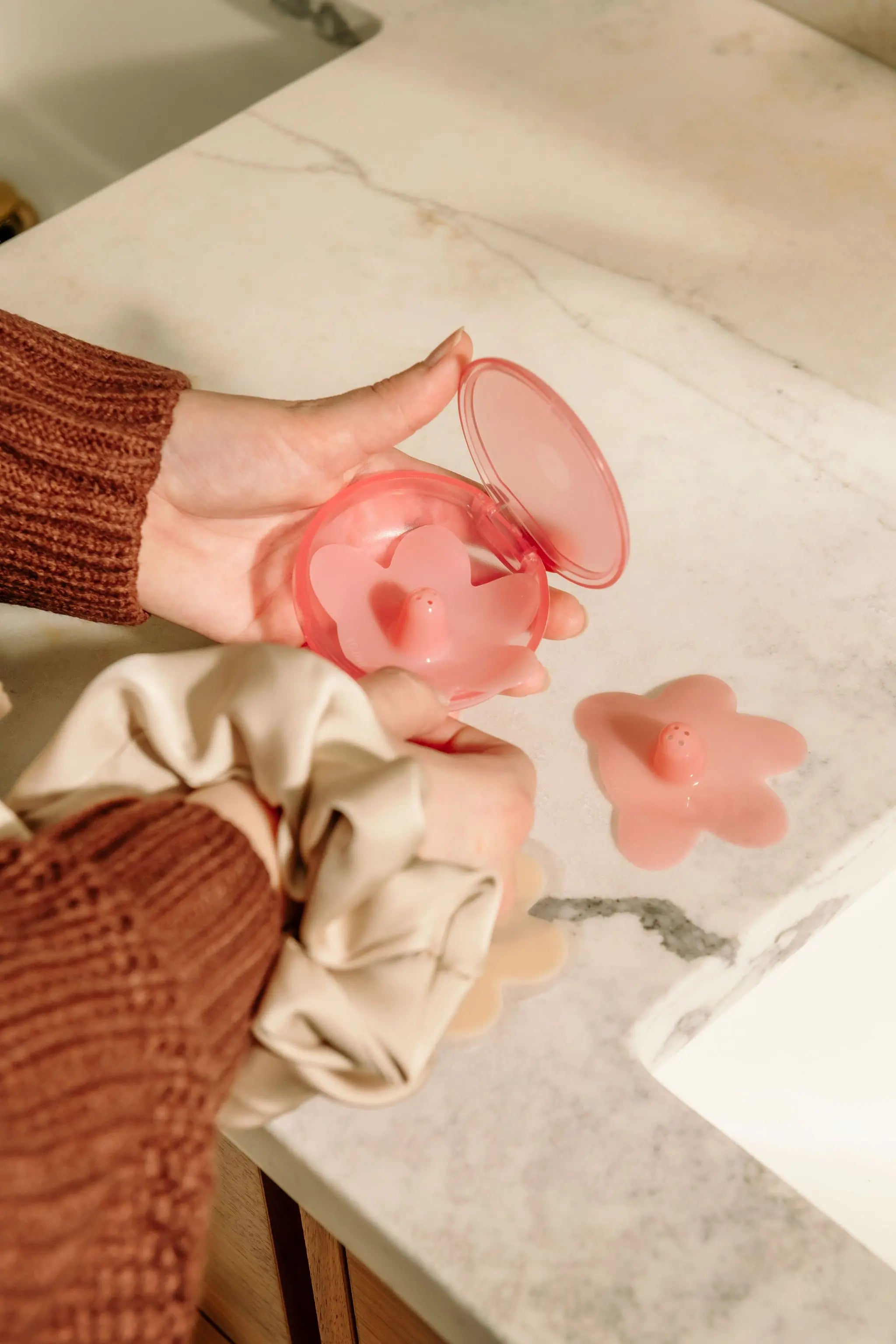 Colorful breastfeeding shields for moms with nipple pain