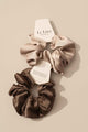 Soft satin nursing reminder scrunchie