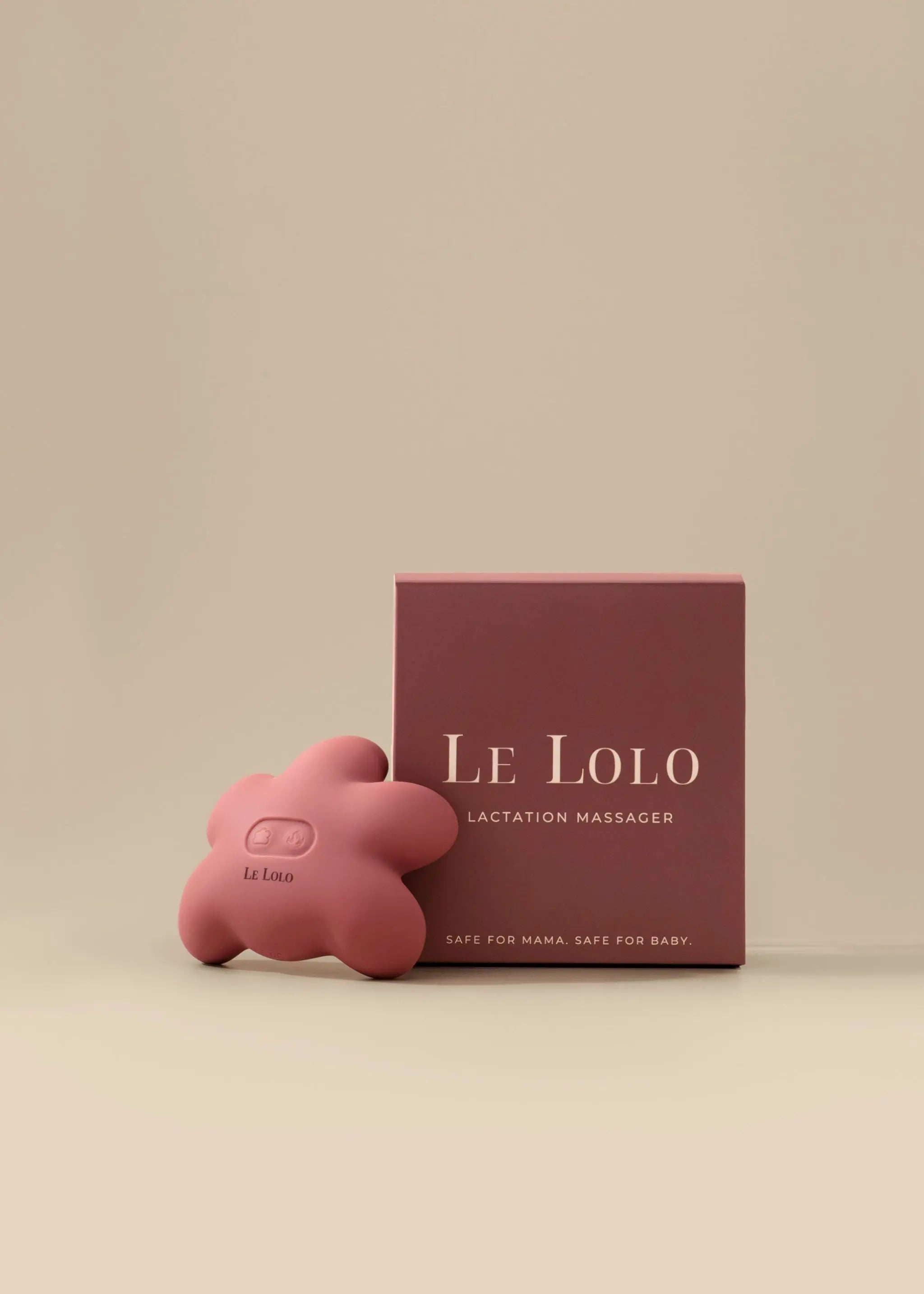 Portable silicone lactation massager – breast massager for letdown, milk flow, and clogged duct relief for new moms by Le Lolo