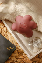 Soft silicone breast massager shaped like a flower