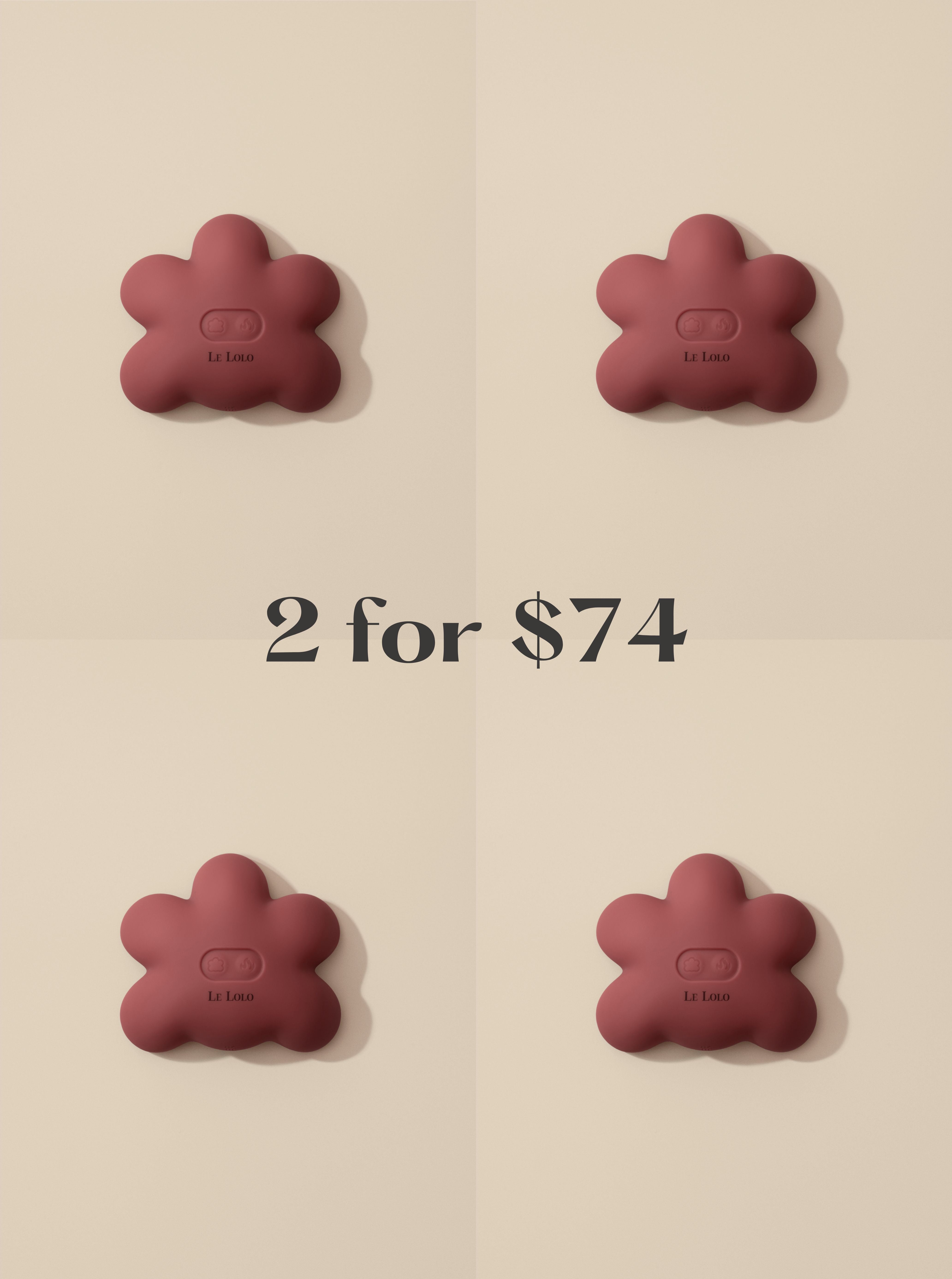 Silicone breast massager with heat and vibration settings