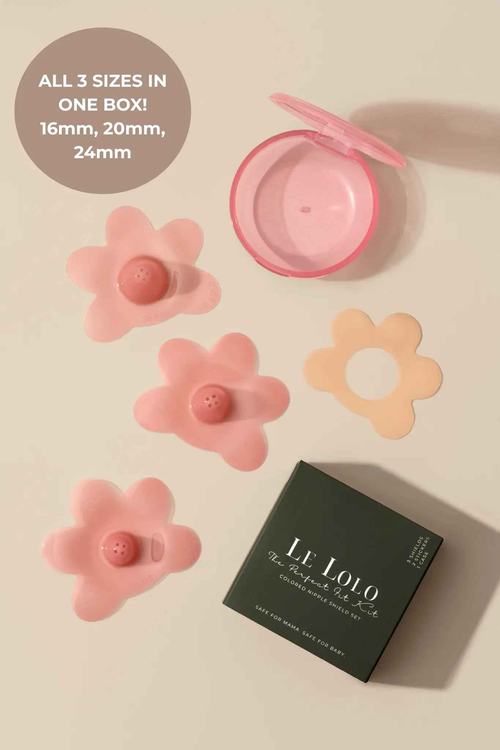 Nipple shield set that takes the guesswork out of sizing